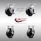 Service Caster 6 Inch SS Glass Filled Nylon Caster Set with 2 Brakes/Swivel Lock 2 Rigid SCC SCC-SS30S620-GFNB-TLB-BSL-2-R-2 - alternate 1